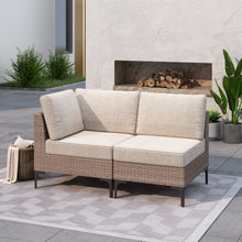 Load image into Gallery viewer, SICILY II Outdoor Wicker Sectional Sofa Component - Corner&amp;Armless Sofa
