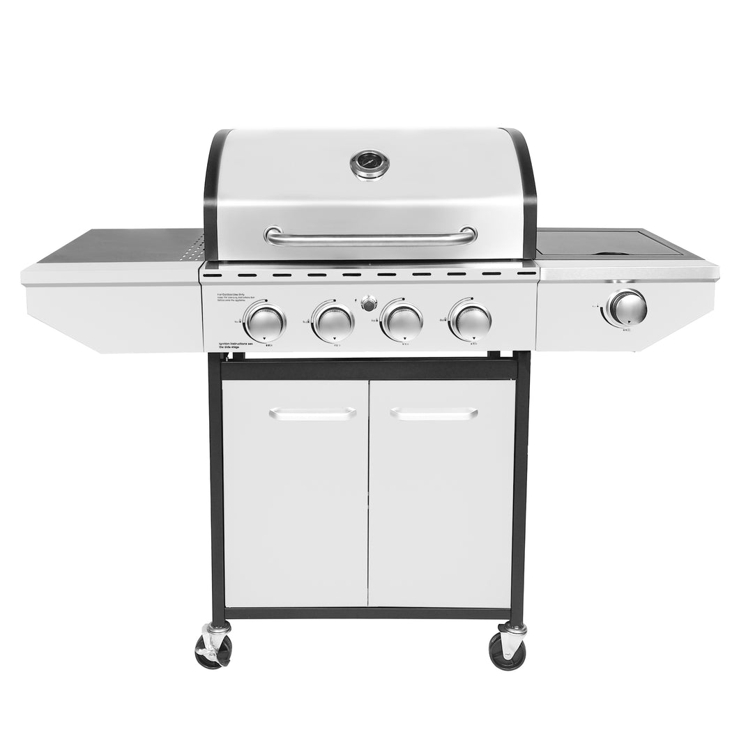 PROME Gas Grill 4 Burner with Side Burner